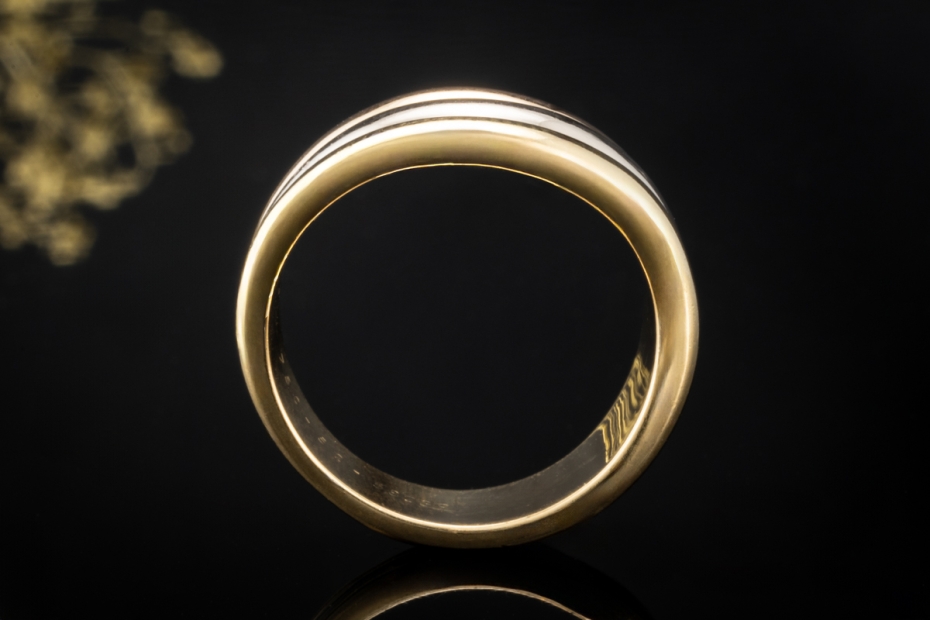 Cartier Trinity Stack Dreier Ring in 750er Roségold Gelbgold Weißgold 