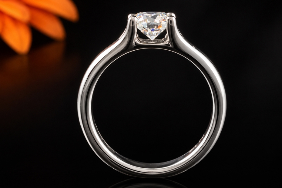 Juwelier Lücker Solitär Brillantring 1 Carat Lupenrein mit Weißgold 750 