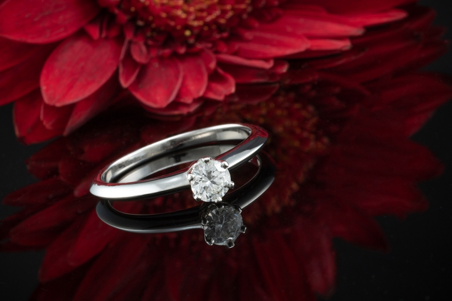 Tiffany & Co Solitär Ring Setting mit Diamant Brillant 0,25 Ct in Platin 