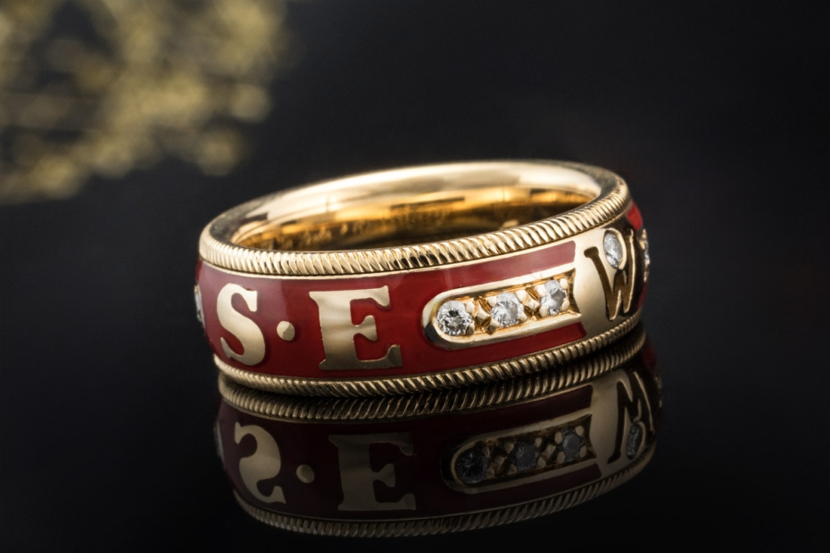 Wellendorff Ring Unikat 1989 Sammlerstück aus prominentem Familienbesitz 