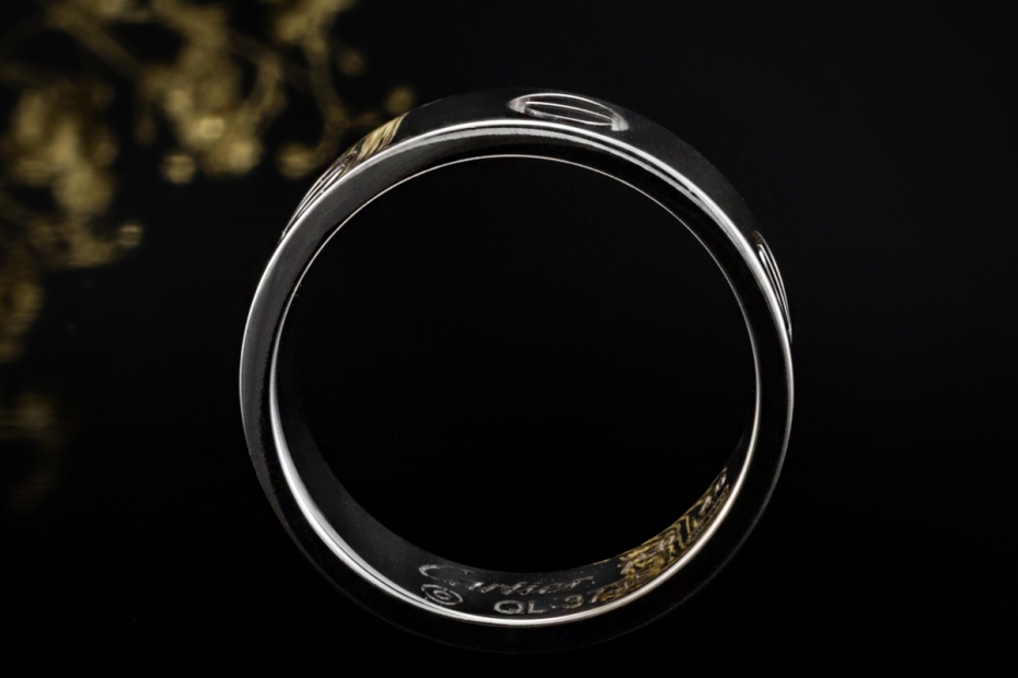 Cartier Love Ring Klassisches Modell 750er Weißgold Größe 49 Zertifikat 