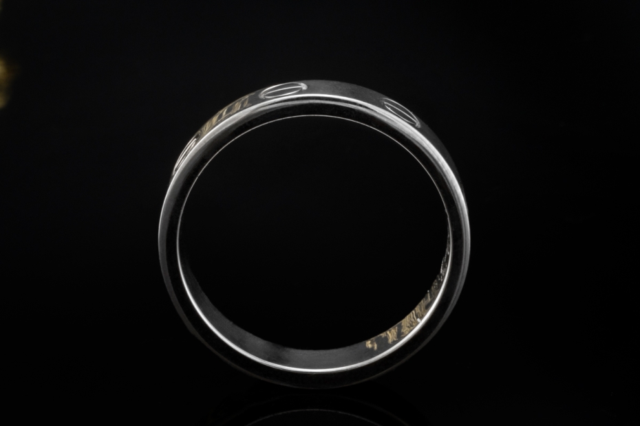 Cartier Love Ring Kleines Modell Schmal in Weißgold 750 Arbeit Größe 50 