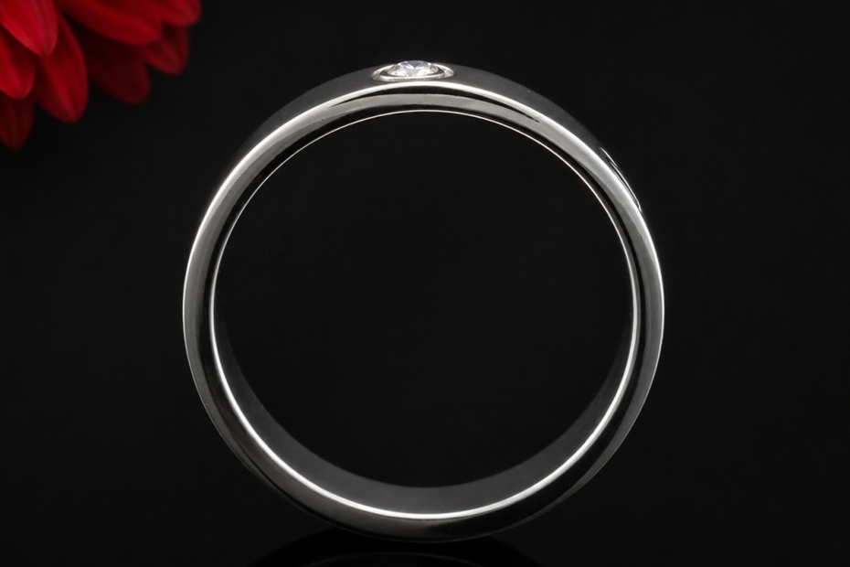 Cartier Love Ring Solitär Ring mit 1 Diamant Brillant 69 in Weißgold 750 