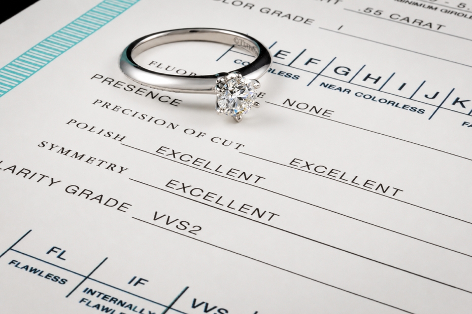 Tiffany & Co Solitär Ring Setting Diamant 0,55 Ct in Platin I love u Set 