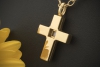 Victor Mayer Collier Kreuz Anhänger mit Perlmutt in 750er Gelbgold 18 Karat 