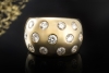 Diamant Ring Goldschmiedearbeit Handarbeit Brillanten Massiv in Gelbgold 