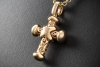 Leo Wittwer Kreuz Anhänger mit 0,34 Ct. Diamanten 43 mm in Roségold 750 