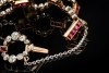 Antikes Armband Vintage Diamanten und Rubine detailverliebt in Gelbgold 