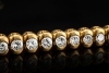 Klassisches Luxus Tennisarmband Armband 4,35 Ct. Diamanten Gelbgold 750 