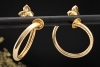 Cartier Hindu Floral Ohrringe Creolen Clips Diamanten in 750er Gelbgold 