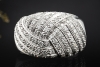 Ring Flechtmotiv Funkelnder Pavé Diamantbesatz in 750er Weißgold Arbeit 