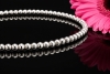 Stretch Armband Kugelarmband flexibel mit Diamanten in 750er Weißgold 