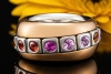 Odenwald Eternity Drehring Tango mit bunten Saphiren Massiv Roségold 750 