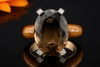 Victor Mayer Ring Cocktailring Rauchquarz und Diamanten in Gelbgold 750 