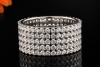 Breiter Ring mit 5 Reihen 3,15 Ct Diamanten Brillanten in 750er Weißgold 