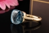 Pomellato Nudo Ring Classic Himmelblauer Topas in Rosegold 750 Full Set 