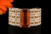 Hollfelder Creations Ring Mandarin Granat und Diamanten in Gelbgold 750 