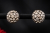Wandelbare Weißgold Ohrstecker 10,24 Ct. Naturdiamanten & Fidschi-Perlen 