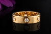 Cartier Love Ring mit 6 Diamanten Großes Modell in 750er Gelbgold Gr. 53 