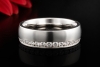 Christian Bauer Memoire Bandring mit Diamanten Seidenmatt in Platin 950 
