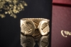 Cartier Ring C de Cartier Rar Offene Schiene geflochten in Gelbgold 750 