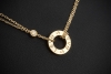 Cartier Love Collier Kette mit Anhänger 2 Diamanten in 750er Gelbgold 
