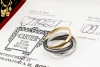 Trinity de Cartier Ring Limited Edition in 750 Gelbgold Weißgold Keramik 