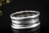 BVLGARI Bulgari B.zero1 3-Band Ring beweglich in 750er Weißgold Gr. 55 