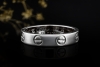 Cartier Love Ring Kleines Modell Schmal in Weißgold 750 Arbeit Größe 49 