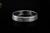 Cartier Love Ring Kleines Modell Schmal in Weißgold 750 Arbeit Größe 50 