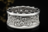 BVLGARI B.zero1 Ring mit Pavé Diamanten Großes Modell in 750er Weißgold 