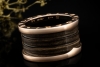 BVLGARI B.zero1 Ring 4-Band Marmor Braun Naturstein 750er Roségold Gr 54 