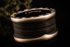 BVLGARI B.zero1 Ring 4-Band Marmor Braun Naturstein 750er Roségold Gr 55 