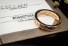 BVLGARI B.zero1 Ring Essential Band Solitär Diamant in Roségold 750 OVP 