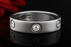 Cartier Love Ring Solitär Ring mit 1 Diamant Brillant 69 in Weißgold 750 