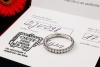 Etincelle de Cartier Ring Memoire Trauring Platin mit Diamanten Full Set 