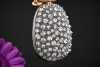 Hollfelder Punk-Couture Ohrringe Ohrhänger Graue Diamanten in 750er Gold 