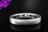 noor Ring Moderner Bandring Ehering feel the diamond in 750er Weißgold 