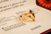Cartier Menotte Ring mit Citrin Gelbgold 750 Full Set Neuwertige Rarität 