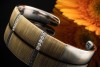 Hermes Paris Armreif Weißgold 750 Massiv Brillanten & Gold eingeflochten 