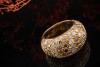 Cartier Brillantring Ring mit 3 Ct. Brillanten braun weiß in 750er Gold 