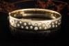 Armreif Armband mit Diamanten 60 Gramm 750er Gelbgold Goldschmiedearbeit 