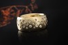 Sternenhimmel Ring mit Diamanten Massive Goldschmiedearbeit Gelbgold 750 