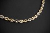 Cartier Collier Klassische Bohnenkette 45 cm in 750er Gelbgold Weißgold 