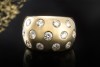 Diamant Ring Goldschmiedearbeit Handarbeit Brillanten Massiv in Gelbgold 