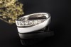Cartier Paris Ring Nouvelle Vague mit Diamanten 750er Weißgold Größe 59 