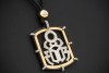 Collier Kette Schutzsymbol Skarabäus Diamanten Lederkette 750er Gelbgold 