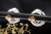 Ohrringe Ohrstecker mit Saphiren Diamanten 2in1 beweglich 750er Weißgold 
