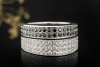 Exklusiver Chopard Ring Black and White Diamanten Massiv Weissgold 750 