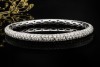 Flexibles Armband 10 Carat Diamanten Federnder Armreif in 750er Weißgold 